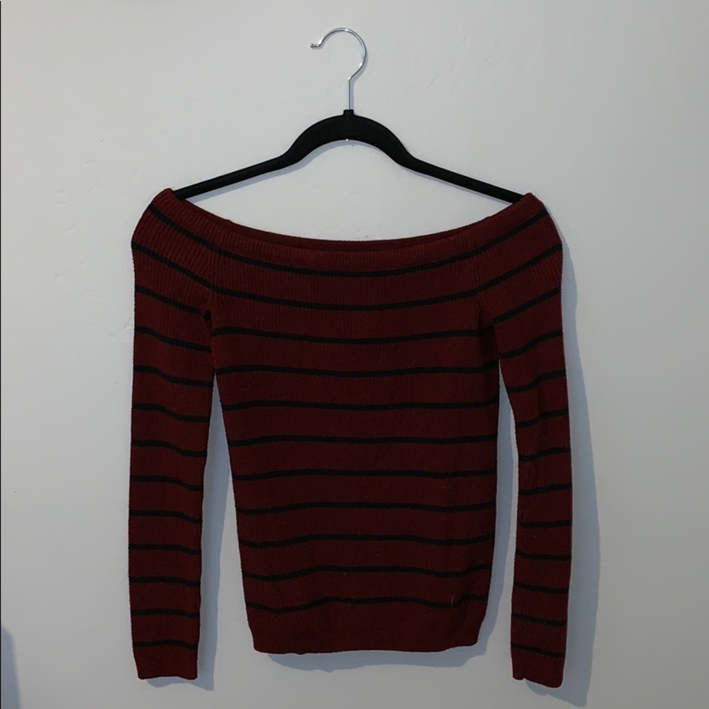 Off the shoulder sweater